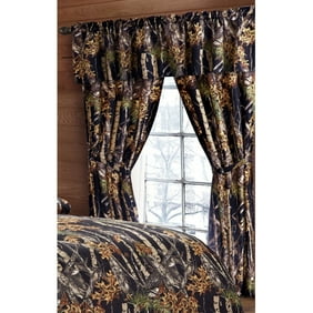The Woods Bio Hazard Green Camouflage 5pc Curtain Set By Regal