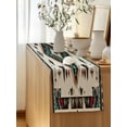 thumbnail image 5 of Table Runner 108 Inches Long for Kitchen Dining, Red Teal Brown Southwestern Dresser Scarf Farmhouse, Dining Table Decorations for Wedding/Parties, Ethnic Geometric Boho Retro 13 x 108 In, 5 of 9