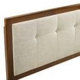 thumbnail image 4 of Modway Draper Tufted Full Fabric and Wood Headboard in Walnut/Beige, 4 of 9