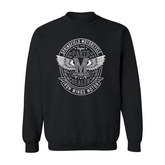Iron Wings Motor. Sweatshirt Men -Image by Shutterstock, Male XX-Large