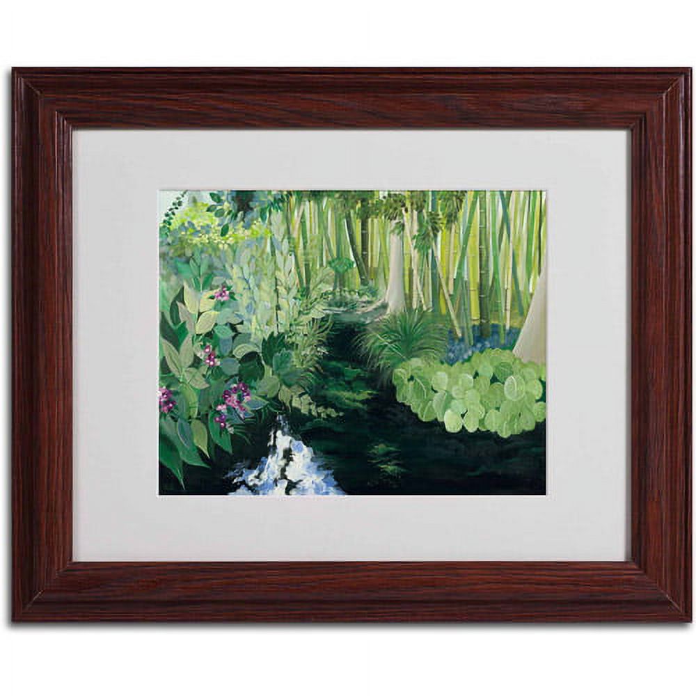 Trademark Fine Art "Bamboo Garden" Canvas Art by Anonymous, Wood Frame