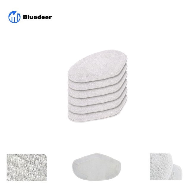 Recambios de mopas para cepillos Polti Vaporetto Vaporforce, producto original para Smart 35Mop, Smart 40Mop, etc. (6 piezas)