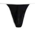 thumbnail image 2 of TANBOM Men's Nylon Thong Sexy Underwear Soft Big Pouch Breathable Tagless Black M, 2 of 6