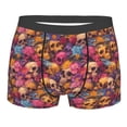 thumbnail image 5 of Uemuo Skull blue daisy flower Pattern Men's Boxer Briefs,Trunk Anti-Chafing,Comfortable, Durable, and Stylish Underwear-Medium, 5 of 9