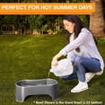 thumbnail image 3 of Cuenco de Agua Neater Pet Brands Gris Plomizo Extra Grande para Perros, 3 of 9