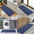 thumbnail image 6 of Dark Blue Christmas Dog and Snowman Pattern Kitchen Rug Mat,Kitchen Runner Rugs Non Skid Washable,Decorative Kitchen Floor Mats for Kitchen,Sink,Laundry,17"x47.2", 6 of 7