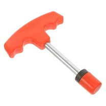 Masteelf 1Pcs Red Plastic Hole Puncher for Farmers Gardening Tools 4.9in X 3.3in X 0.4in
