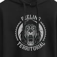 thumbnail image 3 of Disney Villains - Feeling Territorial Scar - Juniors Cropped Pullover Hoodie, 3 of 5