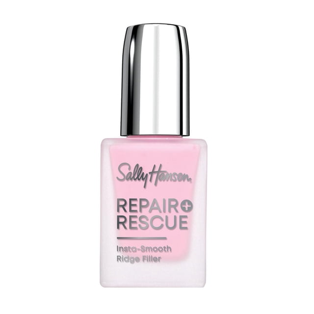 Sally Hansen - Repair + Rescue Insta-Smooth Ridge Filler, Formulated with Hyaluronic Acid, Self-Leveling Primer, Nail Polish Base Coat