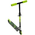 thumbnail image 6 of Huffy Jurassic World Boys' Inline Kick Scooter for Kids, Grey and Lime Green, 6 of 8