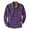 Purple, variant on XMMSWDLA Mens Plus Top Plaid Padded Shirts Casual Long Sleeve Button Down Lapel Jackets Slim Fit Winter Warm Tops Blouse
