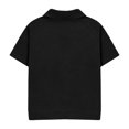 thumbnail image 5 of AJTQTH Waffle Knit T-Shirts for Kids Boys Lightweight Casual Summer Short Sleeve V Neck Basic Solid Color Athetic Tees School Fashion Collared Henley Tshirt Tops Black 7-8 Years, 5 of 8