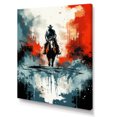 thumbnail image 2 of Designart "Blue and Red Cowboy Adventure" People Canvas Wall Art - Southwestern Blue Cowboys Bedroom Canvas Wall Art, 2 of 6