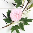 thumbnail image 4 of Efavormart 6 ft Blush 5 Flowers Silk Peony Garland Bendable Wire Vines  Artificial Flower Garlands, 4 of 10