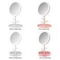 thumbnail image 3 of Miroir de Maquillage Forme Ronde avec Lampe Réglage 3 Vitesses Miroir de Bureau Rechargeable, 3 of 8