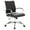 Black, variant on Benmar Mid-Back Office Chair in Black Leather Upholstery with Swivel, Tilt, and Chrome Base, Modern Desk Seating for Home Office or Conference Room