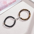 thumbnail image 5 of rygai 2Pcs Couples Bracelets Beaded Heart Men Women Frosted Stone Anti-fade Bangles for Girlfriend Boyfriend, 5 of 7