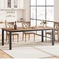 thumbnail image 1 of Bingirl 78-Inch Long Industrial Kitchen and Dining Room Table for 6 - 8 People, Sturdy Metal Frame, Indoor Restaurant Use (Table Only), 1 of 8