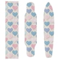 thumbnail image 4 of 33"x9" Skateboard Grip Tape Protector Sheets Nonslip Protection Griptape Sheet for Outdoor Sports Gingham Heart-shaped Pattern, 4 of 7