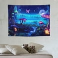 thumbnail image 4 of ONETECH  Fantasy Forest Tapestry Aesthetic Moon Tapestry Butterfly Tapestries Galaxy Space Tapestry Wall Hanging for Bedroom Living Room, 4 of 7