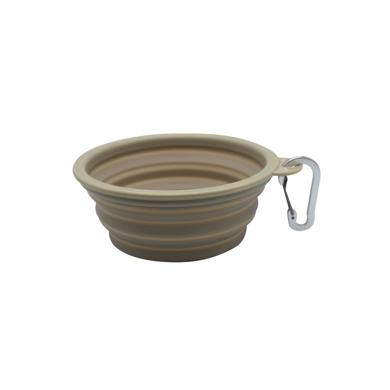 Collapsible Silicone Travel Pet Bowl with Carabiner (2-Pack) photo 5