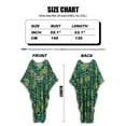 thumbnail image 7 of Kaftans for Women Loungewear floral Print Beach Maxi Dress Split Side Batwing Sleeve Caftan Tunic Summer Tunic moomoo House Wear Casual Dress, 7 of 7