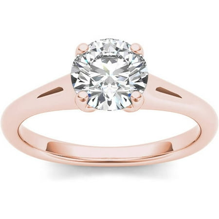 1 Carat T.W. Diamond Solitaire 14kt Rose Gold Engagement Ring