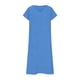 thumbnail image 4 of Mujeres Vestido Casual Manga Corta Cuello en V con Detalle de Cierre para el Uso en el Hogar, Cómoda Mezcla de Poliéster Spandex Señoras Vestir Ropa, 4 of 6