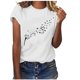thumbnail image 1 of Fiudx Camisas para Mujer Blusa Informal de Manga Corta con Cuello Redondo y Estampado para El Día de San Valentín para Mujer, 1 of 6