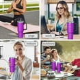 thumbnail image 7 of Modern 40oz Tumbler– Stainless Steel Insulated Tumbler with Handle and Straw, Large Capacity Travel Cup for Hot & Cold Drinks, 7 of 7