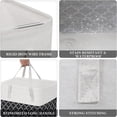 thumbnail image 6 of HomeHacks Laundry Baskets, Laundry Hamper with Long Handles, Collapsible Waterproof Clothes Hamper, Durable Tall Laundry Bin, Clothes Hamper for Bedroom, Bathroom, Dorm, Toys, 75L, 1-Pack, Black, 6 of 7
