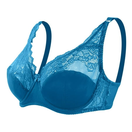 COMOREBI Bras for Women Plus Size Everyday Womens Solid Lace Lingerie Bras Underwear Bralette Bras Comfort Bra Savings Clearance