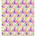 thumbnail image 3 of Natural Duvet Cover Set, Pattern of Leaf Natural Botanic Illustration Creativity Ornate, Decorative 2 Piece Bedding Set with 1 Pillow Shams, Twin Size, Pink Purple Lime Green, by Ambesonne, 3 of 3