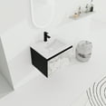 thumbnail image 6 of 24 Inch Floating Wall-Mounted Bathroom Vanity with Ceramics Sink & Soft-Close Cabinet Door, 6 of 11