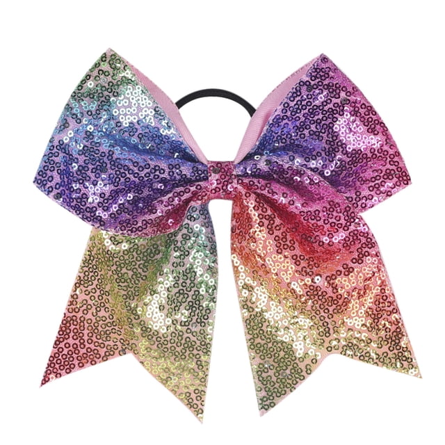 1 Pce Chouchous Cheveux Dégradé Paillettes Nœud Papillon Cordes Décorations pour Filles