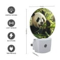 thumbnail image 3 of Night Light Plug into Wall,Dusk to Dawn Sensor Auto-On/Off for Bathroom, Hallway,Kids Room-Happy Panda Eating Bamboo, 3 of 4