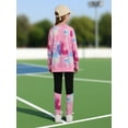 thumbnail image 6 of GYRATEDREAM Girls Clothes Leopard Patchwork Sweatshirt Elastic Waist Sweatpants with Pockets 2PCs Girls' Clothing Sets 6-14T, 6 of 10