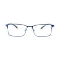 thumbnail image 3 of Mens Blue Progressive Rectangular Business Reading Glasses 1.50, Blue Light Blocking Multifocal Presbyopic Glasses, Metal Classic Flexible Readers +1.50 Strength, 3 of 6