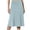 Light Blue, variant on Women's A-Line Elastic High Waist Flare Work Midi Knee Length Stretchy Skirt Womens Spring/Summer Pull On High Waist Office Knee Length Pencil Skirts