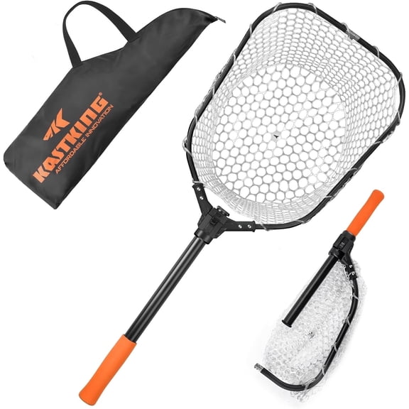 KastKing Foldable Extendable Fishing Net, Lightweight, 44lb Cap Brutus