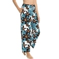thumbnail image 2 of Xecao Lilies Flowers Women's Straight Lounge Pajama Pants: The Epitome of Relaxed Sleepwear, 2 of 9