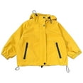 thumbnail image 2 of XQYLOS Toddler Rain Jacket Lightweight Waterproof Hooded Windbreaker Lined Raincoat with Zipper Boys Girls Fall Weather Outerwear, 2 of 7