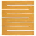 thumbnail image 5 of SAFAVIEH Montauk Oswald Geometric Striped Cotton Area Rug, Gold/Ivory, 9' x 12', 5 of 9