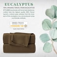 thumbnail image 2 of STYLINEN 100% Tencel Sheets Twin Size Bed Sheets 3pc Set, 100% Eucalyptus Lyocell Sheets Set, Silky Soft & Smooth, Breathable, 16" Deep Pockets, 1 Fitted, 1 Flat, 1 Pillowcase (Twin, Brown), 2 of 7
