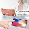 thumbnail image 6 of Compatible for iPhone XS Max Zipper Wallet Case with Card Holder, Rotation Ring Kickstand Case, PU Leather Card Slots RFID Blocking Protection Phone Case Shockproof Cover, Pink, 6 of 10