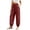 Wine, variant on Noric Women Casual Jogger Pants High Waisted Elastic Waistband with Pockets Loose Fit Cuffed Ankles Workout Trousers