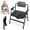 Black, variant on Unioncare Bariatric Foldable Bedside Commode Chair Wide Thick Cushion Seat 800 LBS Heavy Duty Adjustable Height Portable Toilet Chair for Adults Seniors
