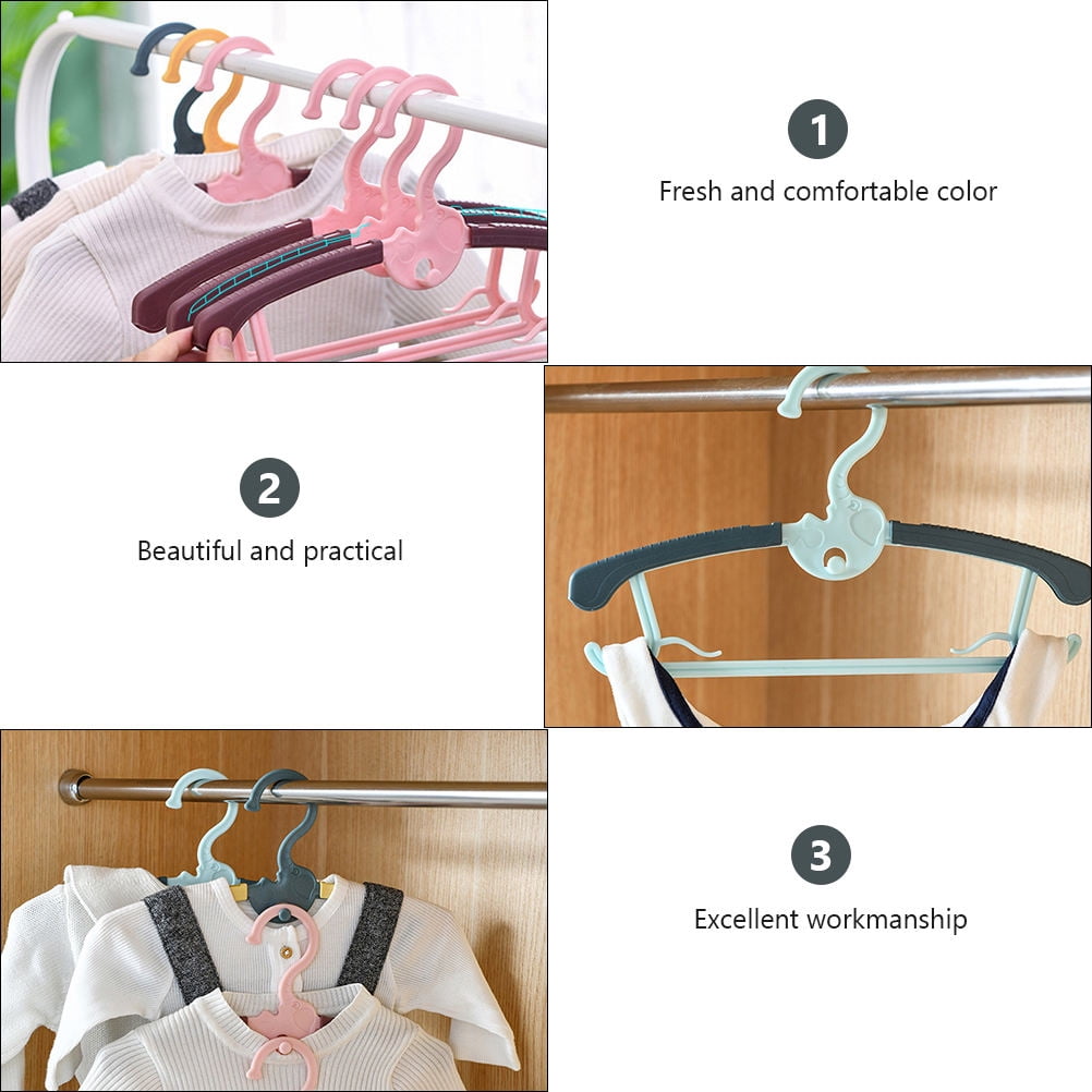 WHAMVOX  20 Pcs Clothes Rack Baby Hanger Infant Child Hangers Heavy Duty