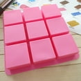 thumbnail image 3 of 9 Cavities 100Ml Square Fondant Cake Mold Silicone Chocolate Ice C Ube, 3 of 6