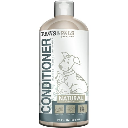 - OxGord Paws & Pals Natural Pet Conditioner with Shea Butter, Aloe Vera and Rosemary - 20oz Medicated Clinical Vet Formula Wash for All Puppy & Cats